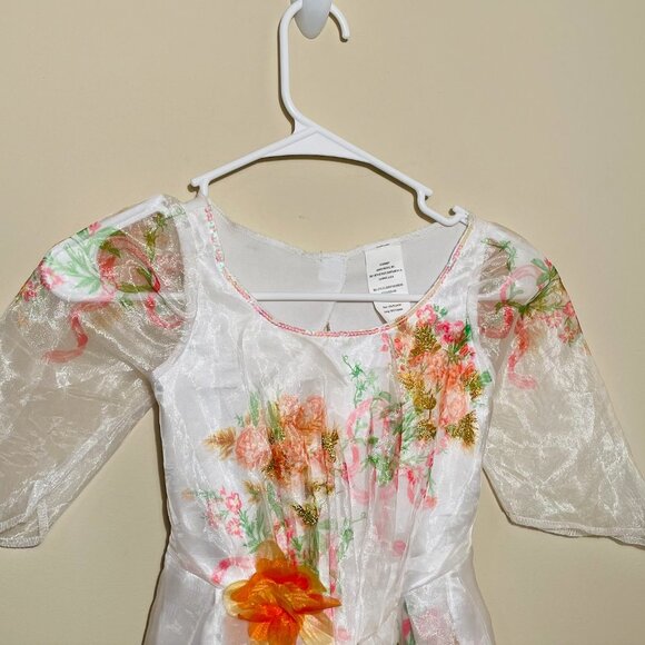 😍Disney Belle Beauty & The Beast Floral Celebration Dress Up Costume siz… - Picture 8 of 13